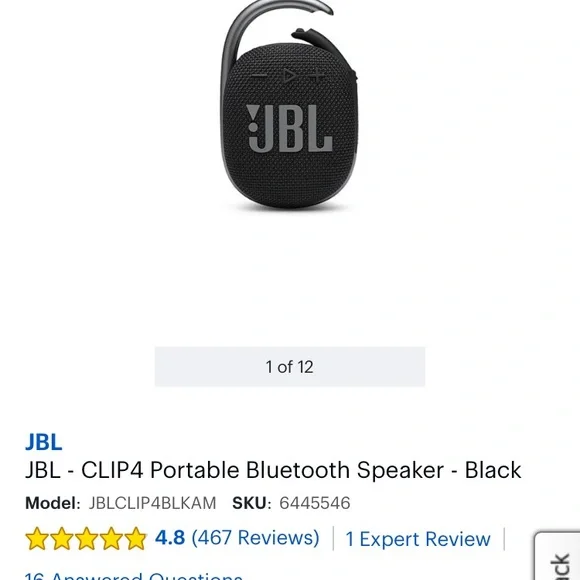 JBL Bluetooth portable speaker